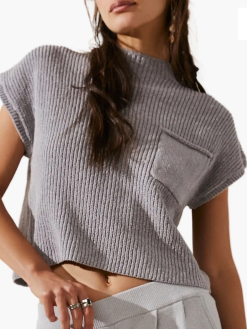 FP Beach (Free People) Freya Short Sleeve Sweater. Women's Size: S.